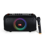 FS-L128A Bocina TWS Recargable de 50W con Micrófono Inalámbrico y Entradas para Micrófono y Guitarra