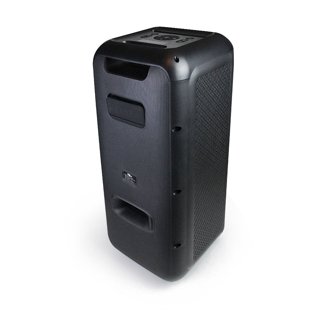 FOL FS-L2206 Doble 6.5''Bocina TWS Recargable de 60W con Micrófono Inalámbrico y Luz RGB