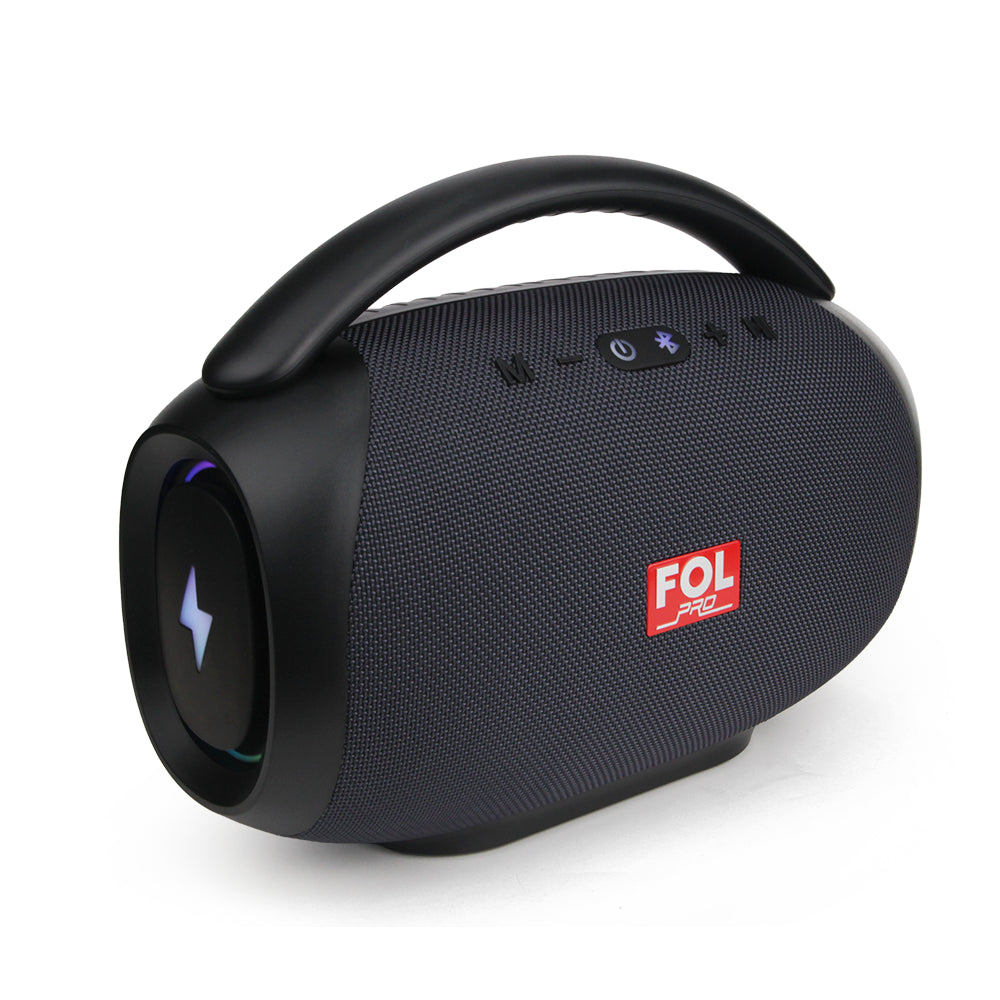 FS-R219 Bocina TWS Portátil de 50W con Luz RGB, Agarradera Integrada e IPX4
