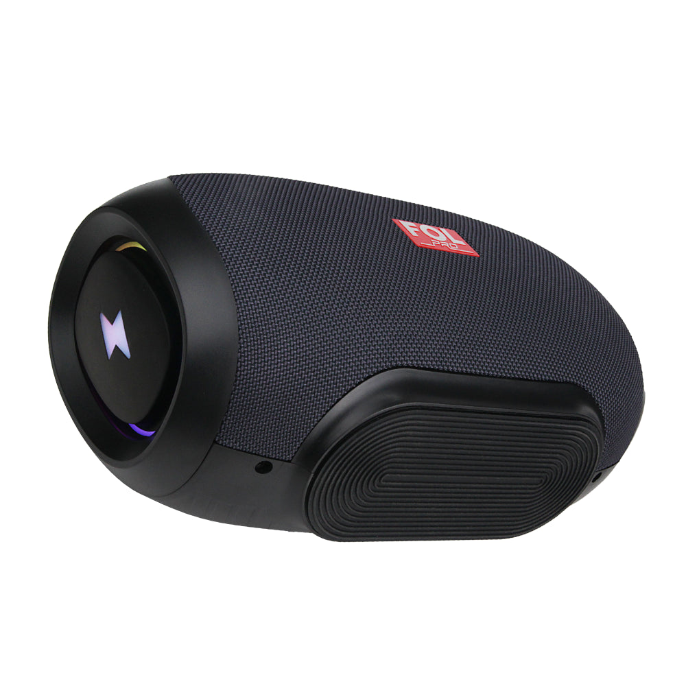 FS-R219 Bocina TWS Portátil de 50W con Luz RGB, Agarradera Integrada e IPX4