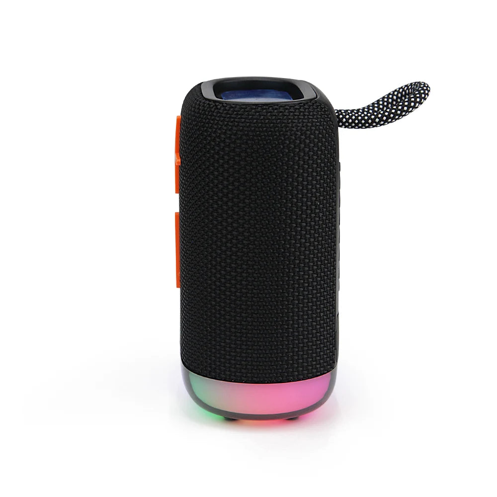 FS-S122 Bocina Bluetooth TWS Recargable Portátil con Luz RGB y Correa Integrada