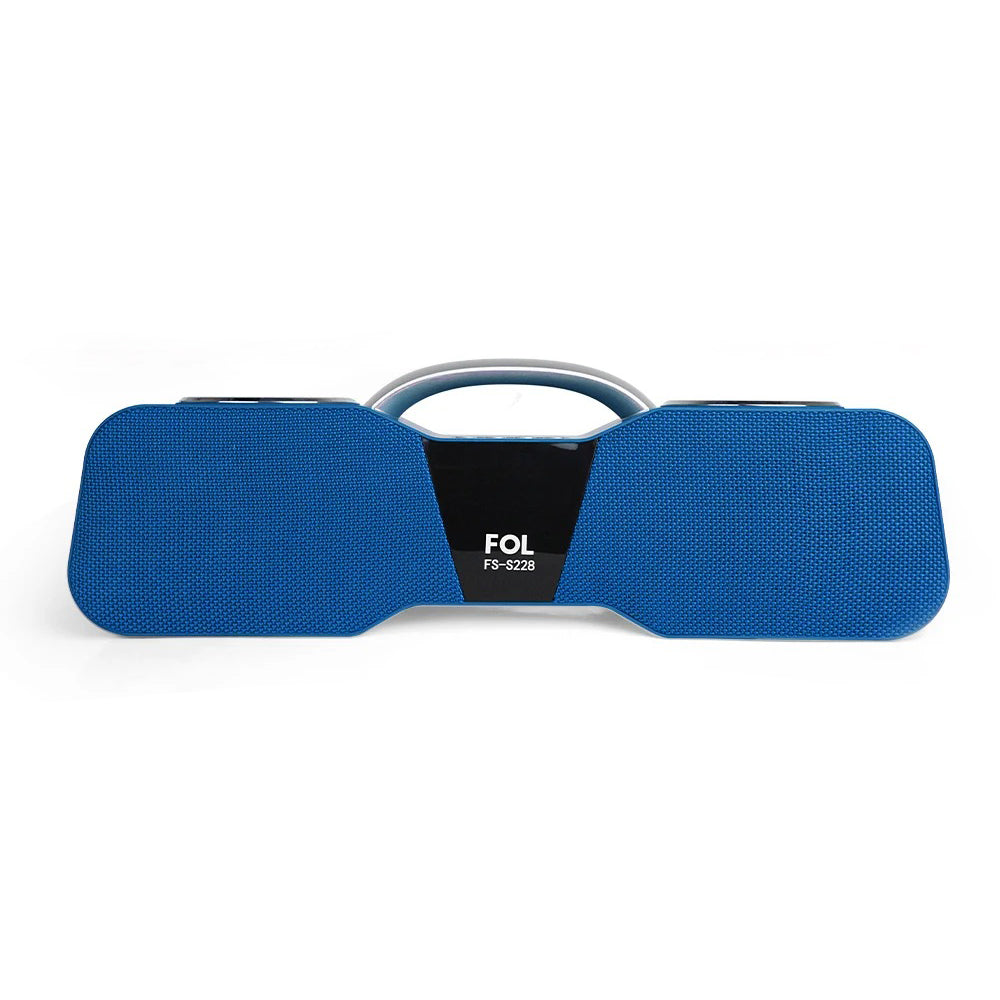FOL FS-S228 Bocina Bluetooth Portátil Recargable de 20W con Luz RGB y Pantalla Informativa