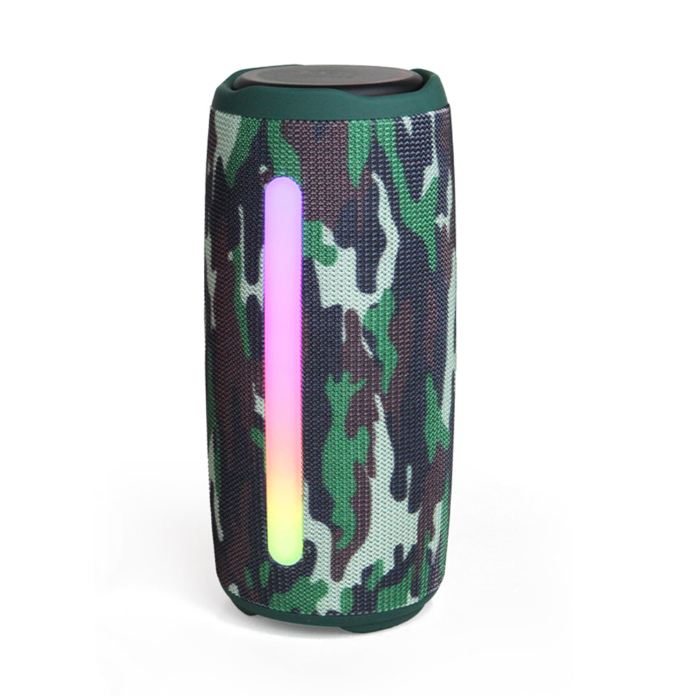 FOL FS-S226 Bocina Bluetooth TWS Recargable con Luz RGB, Manos Libres y Correa Integrada